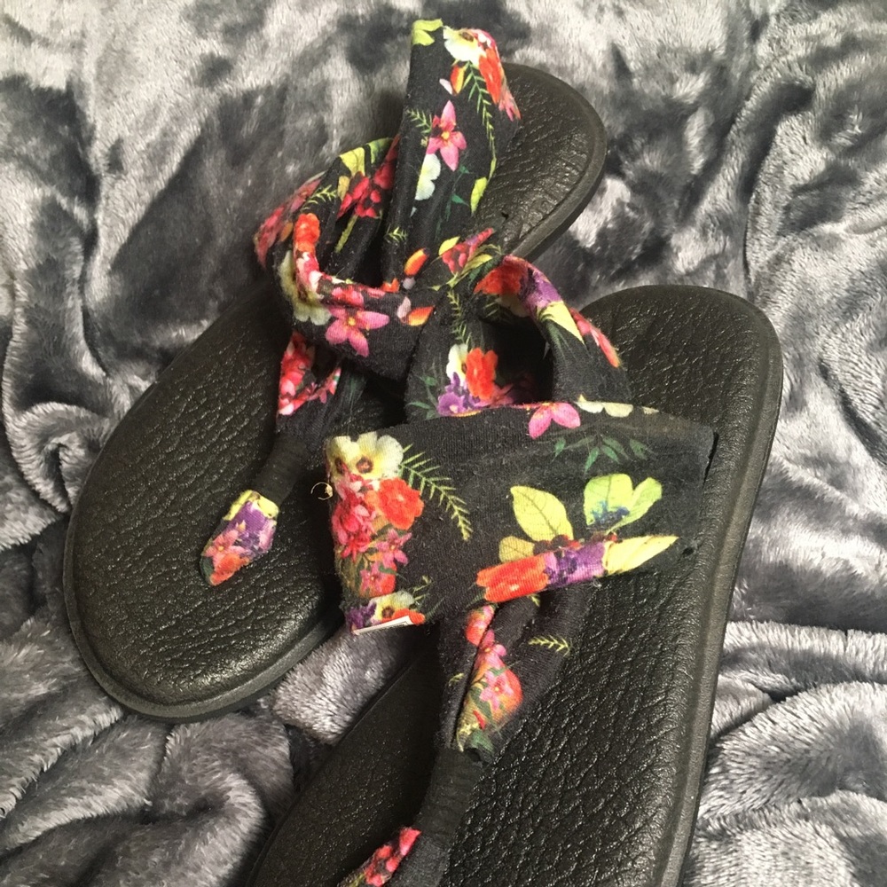 Sanuk Yoga Sling 2 floral sandals